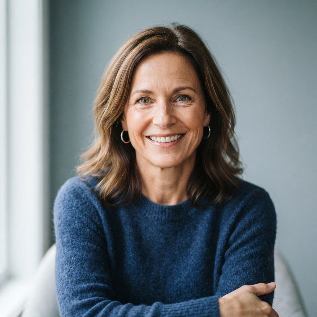 Woman with clear, healthy vision
