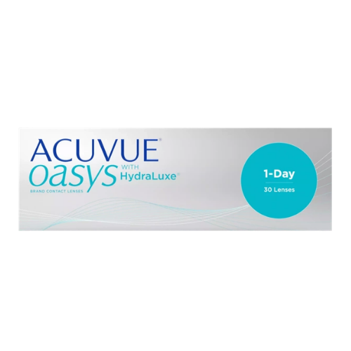 1-Day Acuvue Moist contact lens box